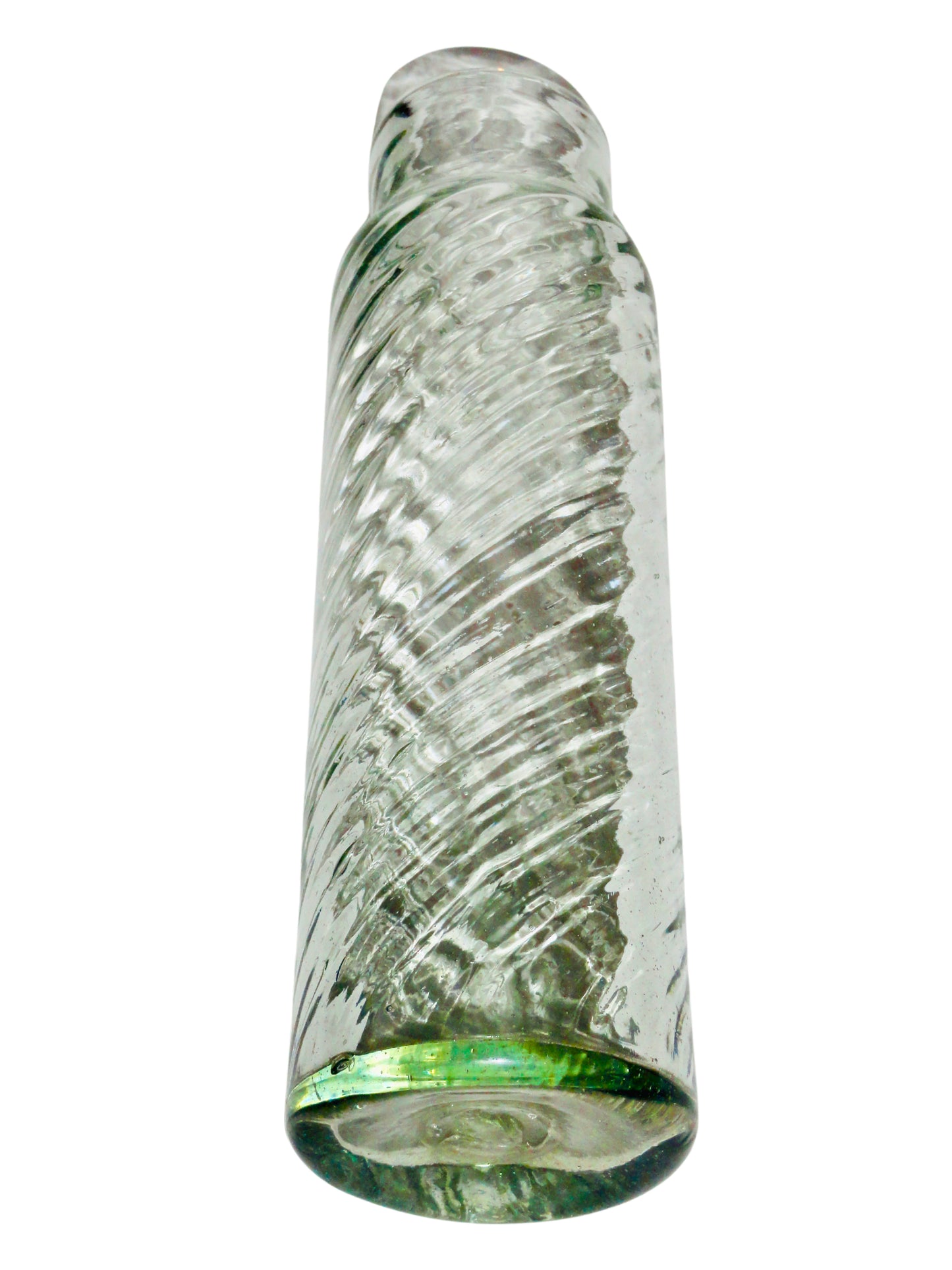 Genérico, Florero Violetero, Agua, Vidrio Soplado, México - S XX, 31.1 cm alto x 7.9 cm diámetro, 466 gr.
