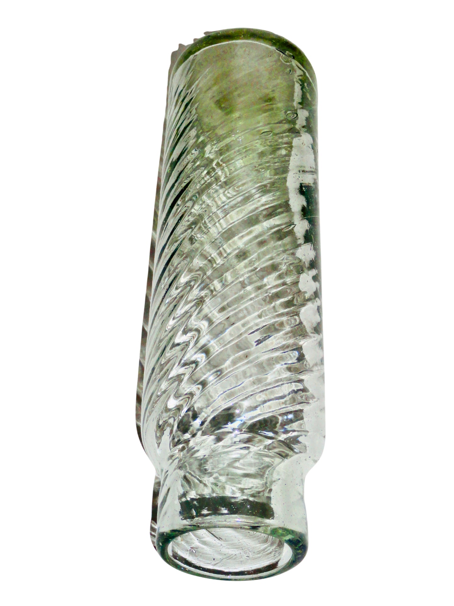 Genérico, Florero Violetero, Agua, Vidrio Soplado, México - S XX, 31.1 cm alto x 7.9 cm diámetro, 466 gr.