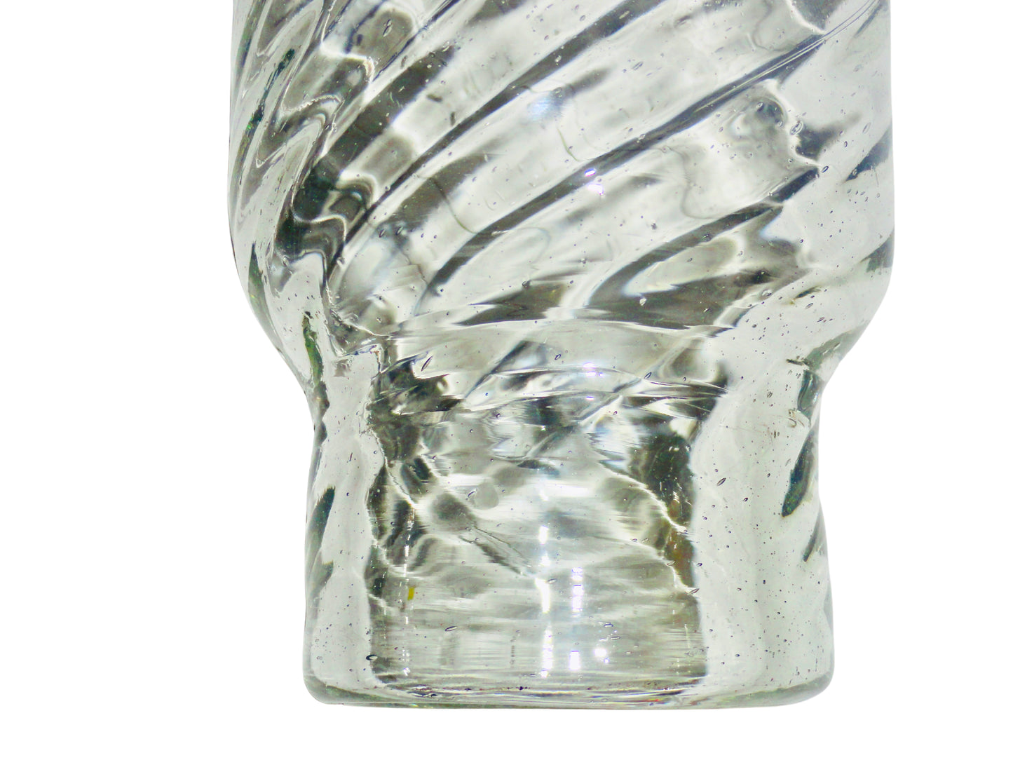Genérico, Florero Violetero, Agua, Vidrio Soplado, México - S XX, 31.1 cm alto x 7.9 cm diámetro, 466 gr.