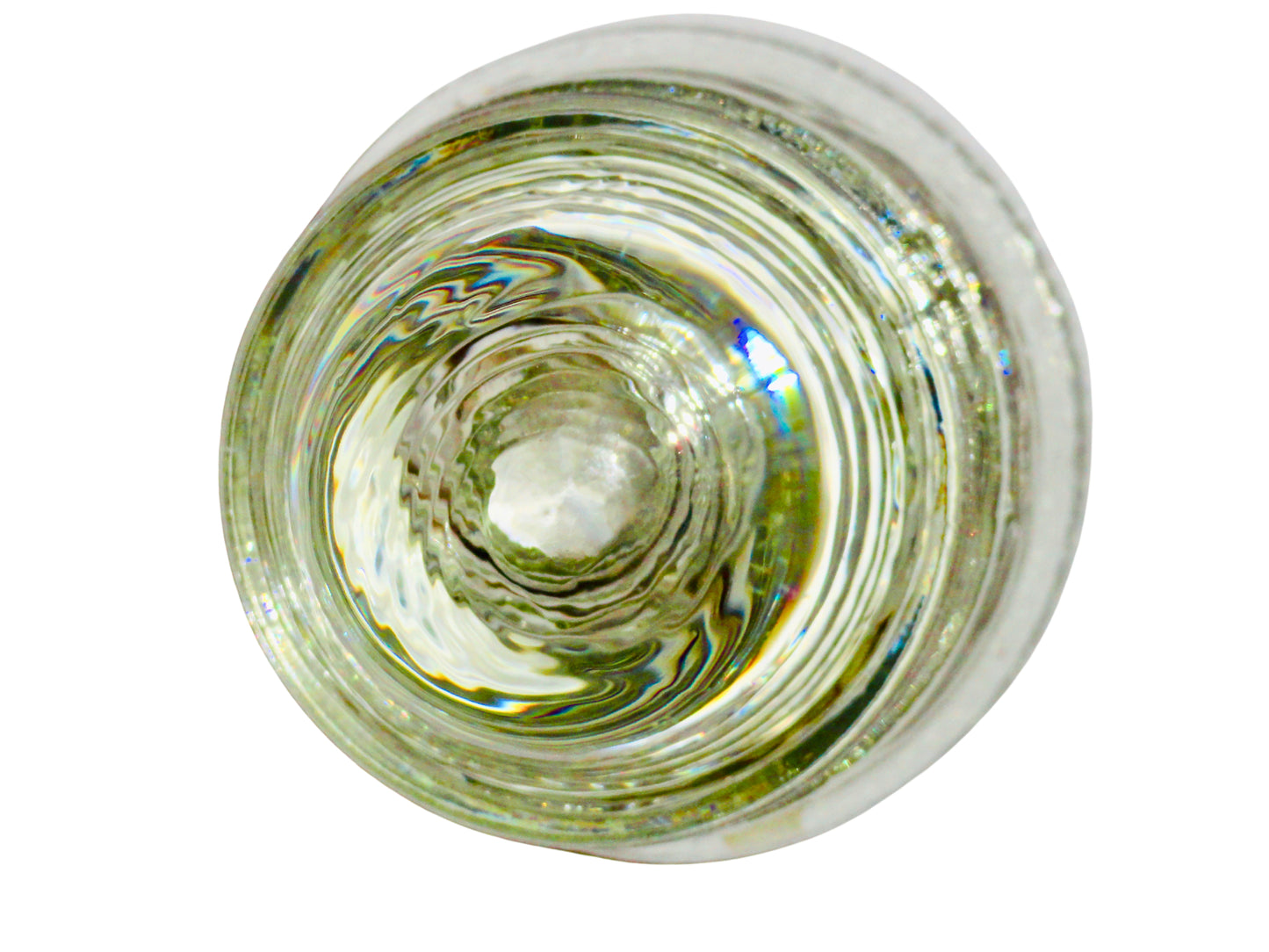 Genérico, Portavelas, Verde Claro, Vidrio, USA - S XX, 9.4 cm diámetro x 12 cm altura, 816.46 gr.