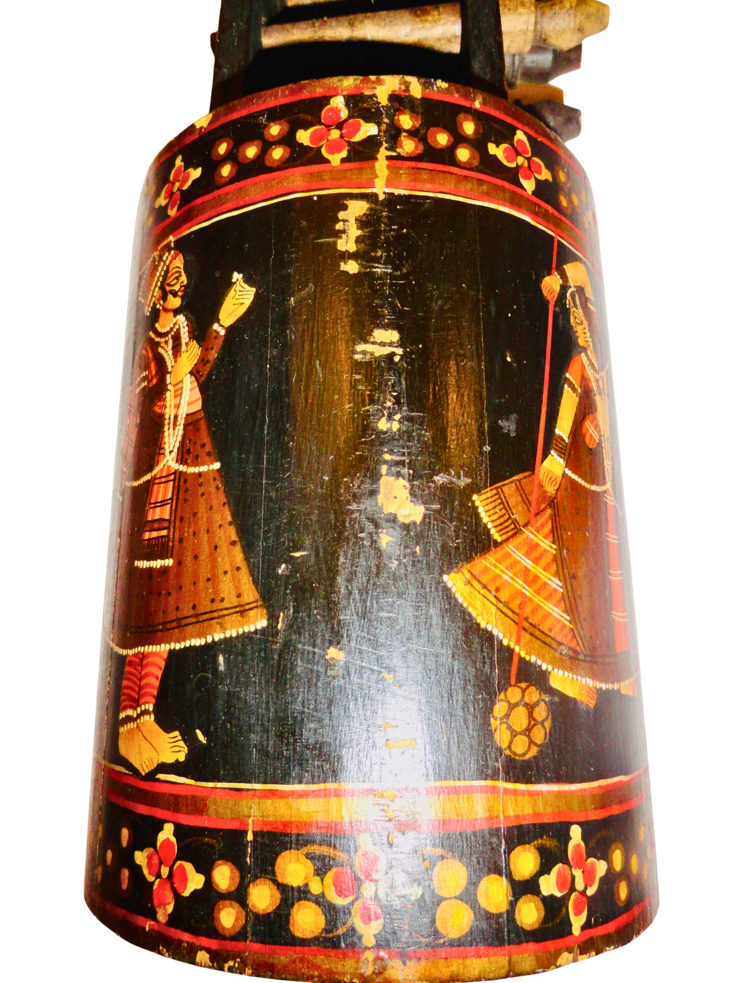 Sarangi, Instrumento, Marrón y Amarillo, Madera y Piel, India S XX, Medidas: 42.5 cm largo x 13.4 cm ancho x 9.5 cm altura. Peso: 600 gr.