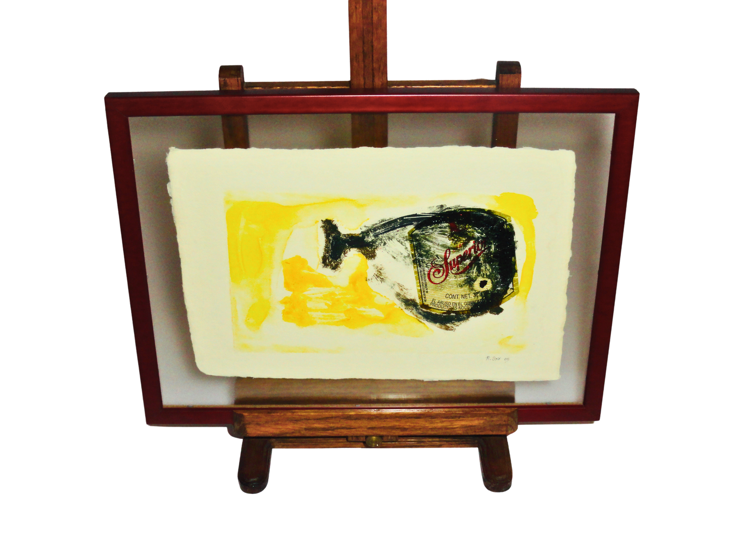 Genérico, Caballete de Mesa, Café, Teka, S XX, 66.5 cm largo x 22 cm ancho x 8.3 cm alto, 680 gr.