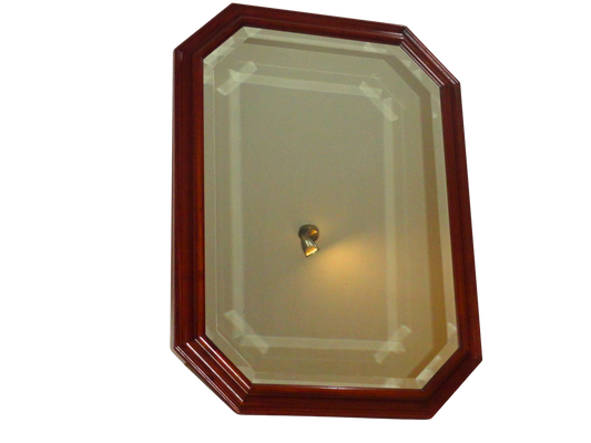Astracaccio Bagni di Lucca, Espejo Decorativo Pared, Marrón, Espejo y Madera, Italia - S XX, 56.5 cm de ancho x 4.5 cm profundidad x 76.5 cm alto. Peso: 6 kg.