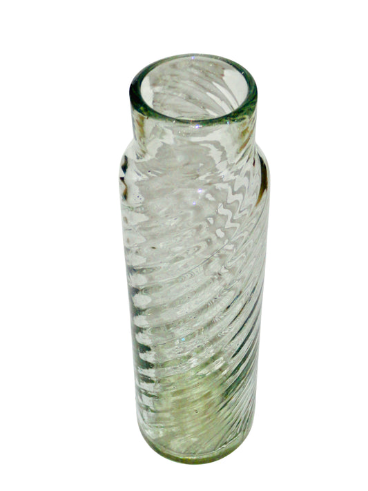 Genérico, Florero Violetero, Agua, Vidrio Soplado, México - S XX, 31.1 cm alto  x  7.9 cm diámetro, 466 gr.