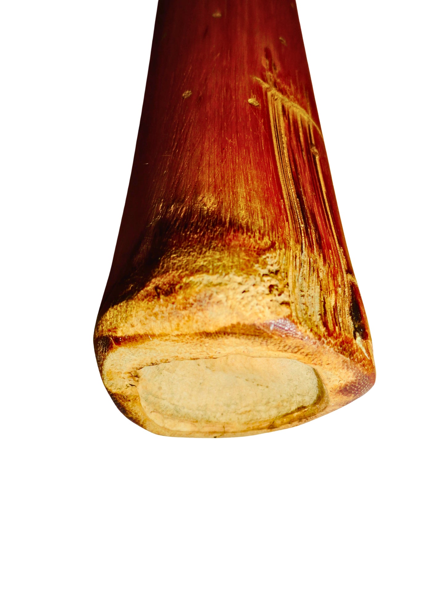 Genérico, Palo de Lluvia, Amarillo, Bambú, Mexico, 37.3 cm largo x 4.7 cm diámetro.