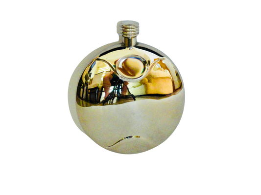 Genérico, Cantimplora de Bolsillo, Espejo, Acero Inox, UK,13.5 cm alto x 10.4 cm largo x 2 cm ancho, 200 ml.