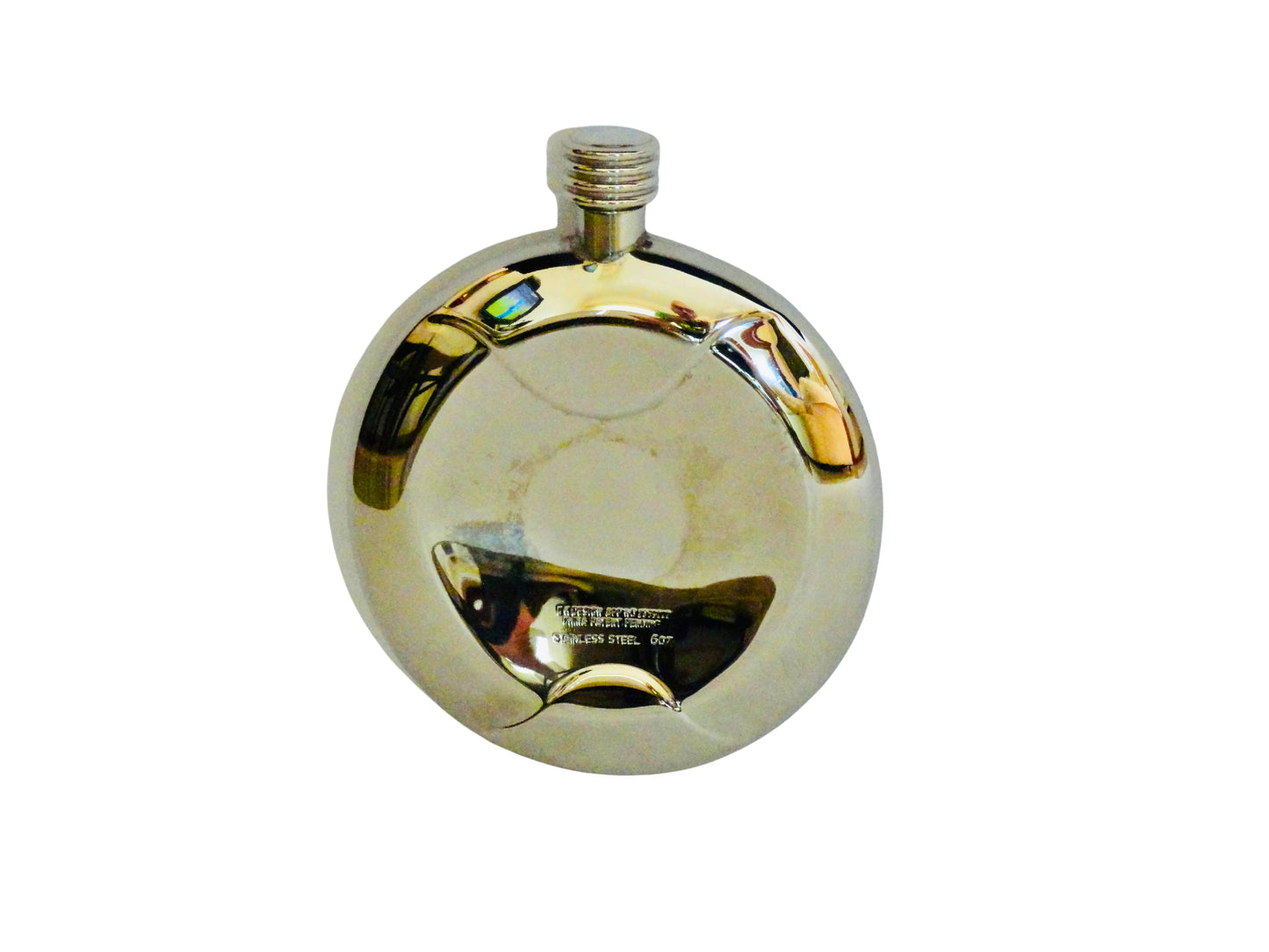 Genérico, Cantimplora de Bolsillo, Espejo, Acero Inox, UK,13.5 cm alto x 10.4 cm largo x 2 cm ancho, 200 ml.
