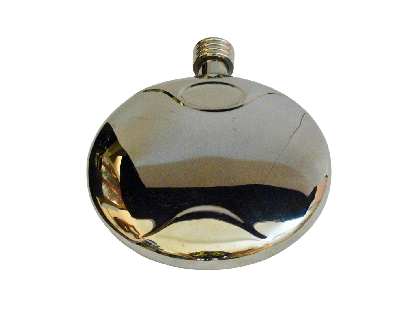 Genérico, Cantimplora de Bolsillo, Espejo, Acero Inox, UK,13.5 cm alto x 10.4 cm largo x 2 cm ancho, 200 ml.