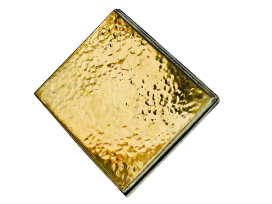 Genérico, Caja Decorativa, Plata y Latón, Mexico S XX, 1.4 cm alto x 14.7 cm largo x 12.2 cm ancho, 530 g.