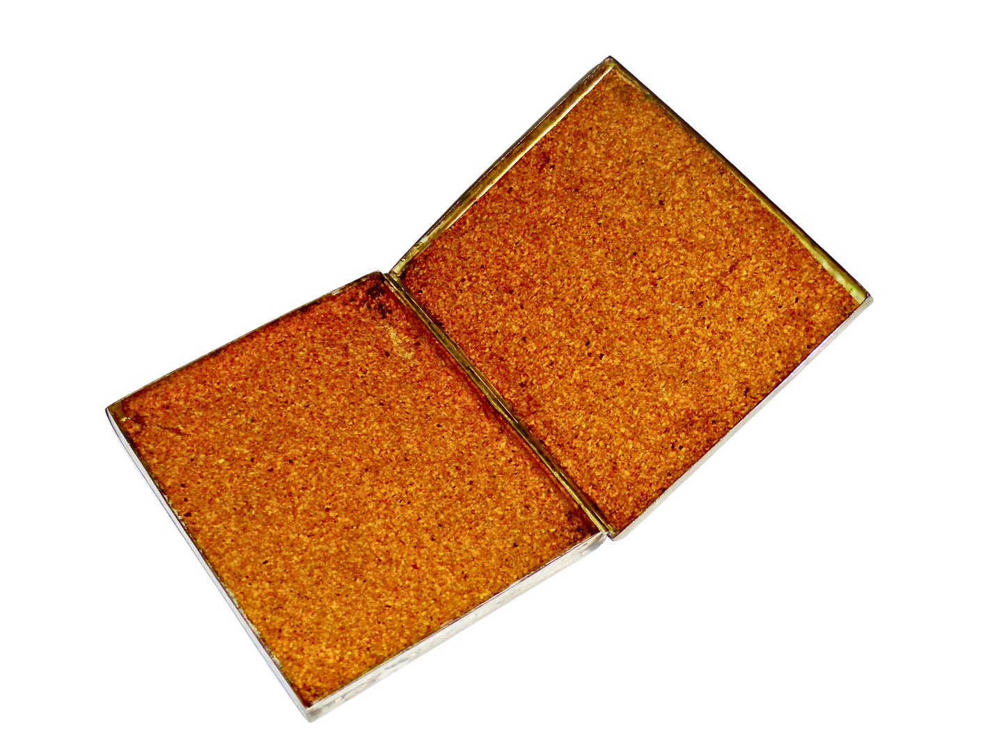 Genérico, Caja Decorativa, Plata y Latón, Mexico S XX, 1.4 cm alto x 14.7 cm largo x 12.2 cm ancho, 530 g.