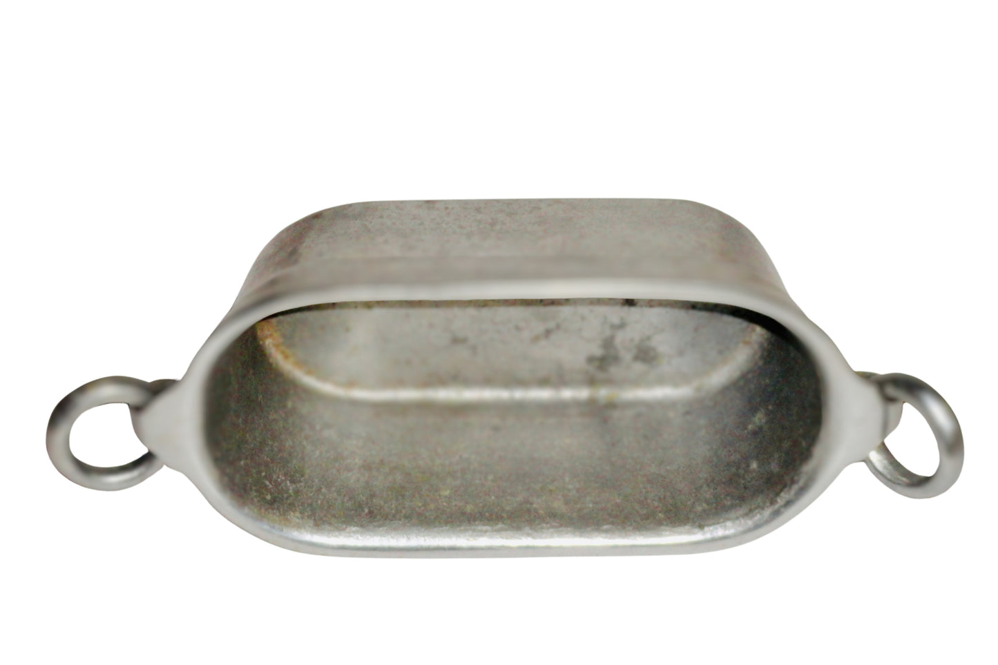 Dupuis, Tina Miniatura Decorativa, Plata, Peltre y Plata, Mexico S XX, 5.9 cm Alto x 20.3 cm Largo x 9 cm Ancho, 530 g