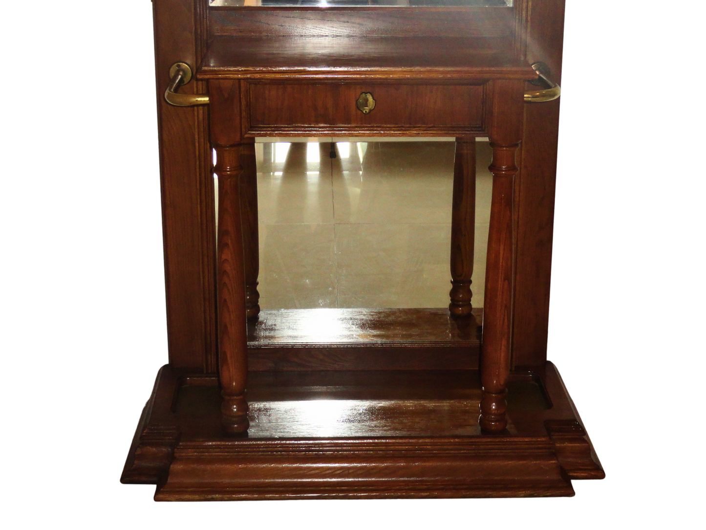 Pulaski Furniture Corporation, Hall Tree, Cafe, Caoba, USA - S XX, 182 cm ancho x 110 cm profundidad x 45 cm alto, 175 kg.