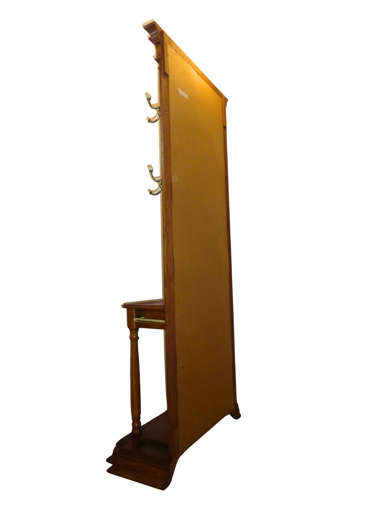 Pulaski Furniture Corporation, Hall Tree, Cafe, Caoba, USA - S XX, 182 cm ancho x 110 cm profundidad x 45 cm alto, 175 kg.