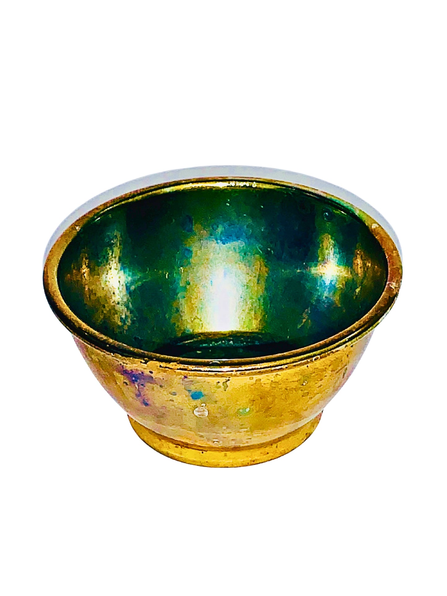 Generico, Portavelas, Dorado, Laton, S XX, 7.7 cm abertura interior  x 4.5 cm base x 4.1 cm alto,  771.10 gr.