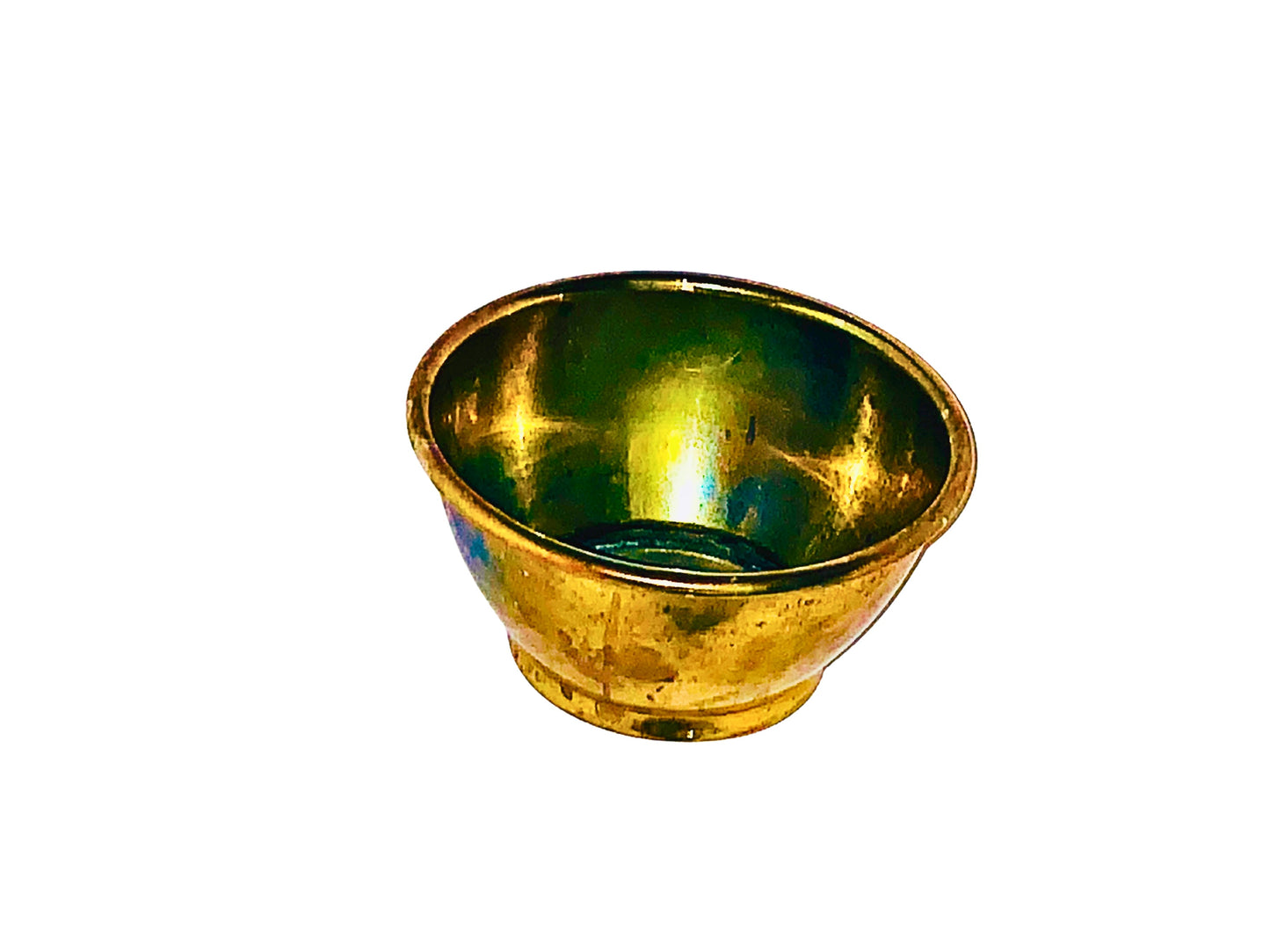 Generico, Portavelas, Dorado, Laton, S XX, 7.7 cm abertura interior  x 4.5 cm base x 4.1 cm alto,  771.10 gr.