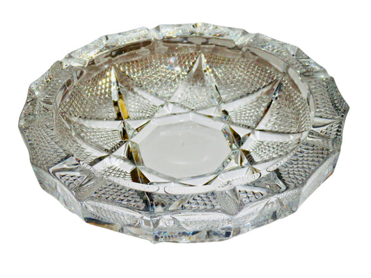 Wexford Anchor Hocking, Cenicero Decorativo, Agua, Vidrio, USA, 4.8  cm alto x 21.3 cm diámetro, 1 kg.
