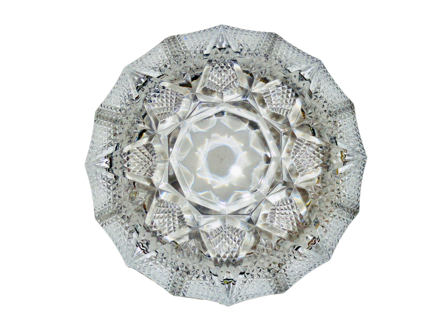 Wexford Anchor Hocking, Cenicero Decorativo, Agua, Vidrio, USA, 4.8  cm alto x 21.3 cm diámetro, 1 kg.