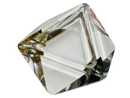 Murano, Cenicero Decorativo Mandruzzato, Transparente, Vidrio de Neodimio de Alejandrita, Murano - Venecia - Italia, Late 20th Century (1970-1999), 20.0 cm diámetro 5 cm alto. Peso: 854 gr. aproximadamente.