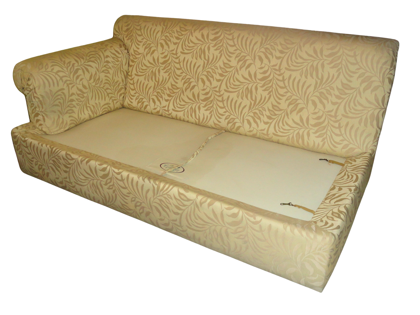 The Collection Boal, Sofá de dos plazas, Beige Claro, Tela Jacquard, Mexico - S XX, 182 cm ancho x 110 cm profundidad x 45 cm alto, 95 kg.