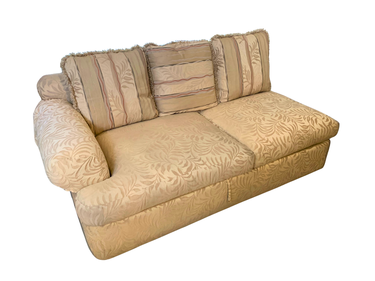 The Collection Boal, Sofá de dos plazas, Beige Claro, Tela Jacquard, Mexico - S XX, 182 cm ancho x 110 cm profundidad x 45 cm alto, 95 kg.