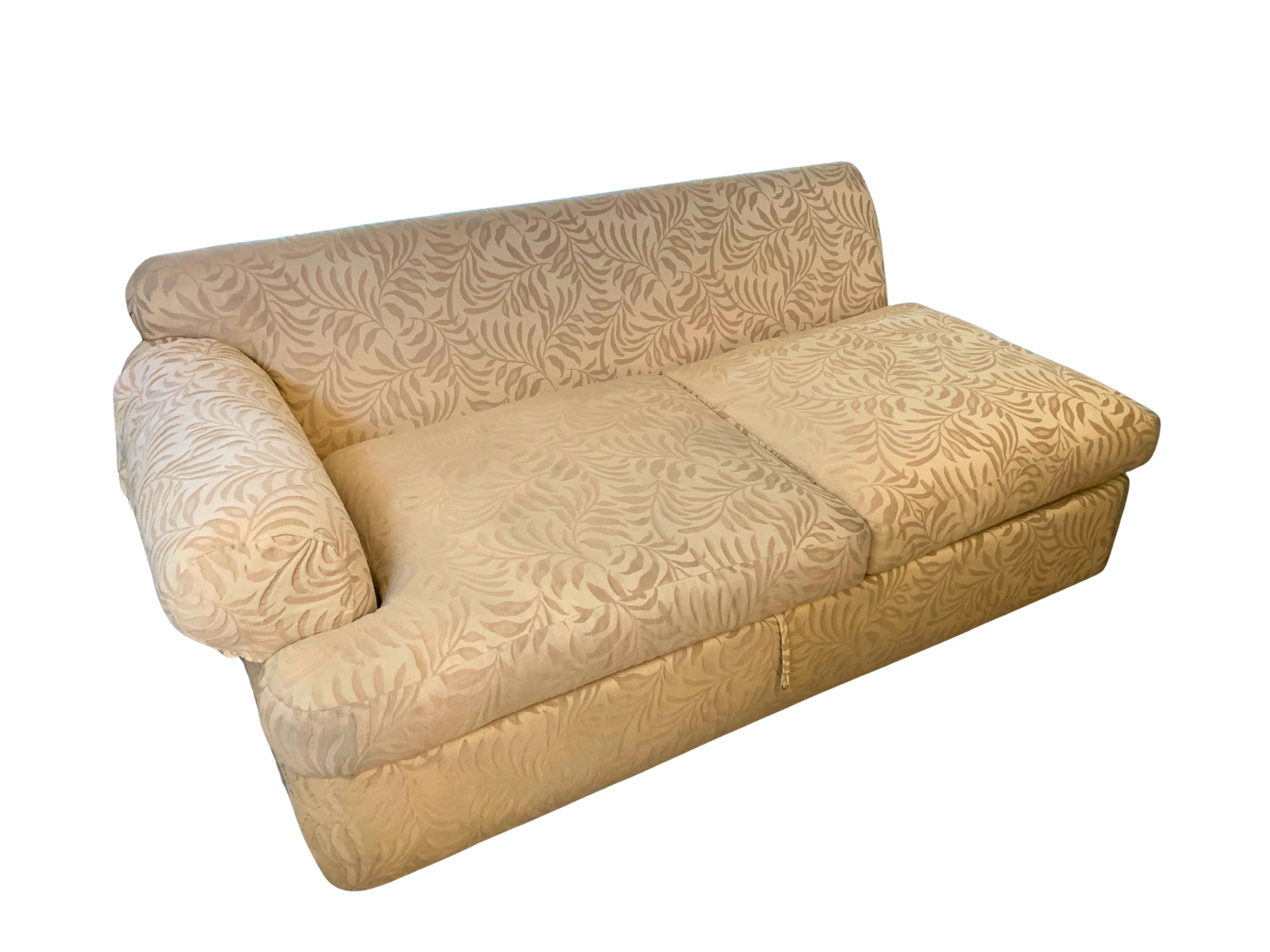 The Collection Boal, Sofá de dos plazas, Beige Claro, Tela Jacquard, Mexico - S XX, 182 cm ancho x 110 cm profundidad x 45 cm alto, 95 kg.
